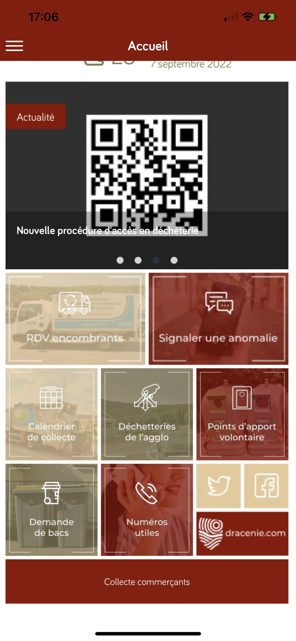 Application mobile Dracénie Déchets